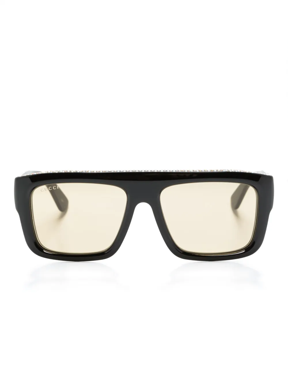 Gucci Eyewear lentes de sol con armazón rectangular | negro | Image 1