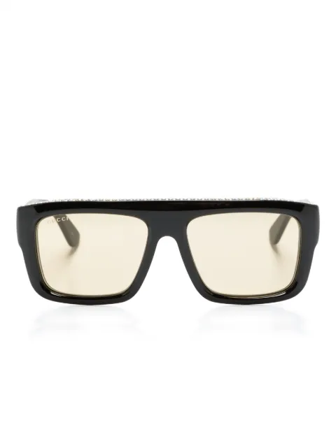 Gucci Eyewear lentes de sol con armazón rectangular