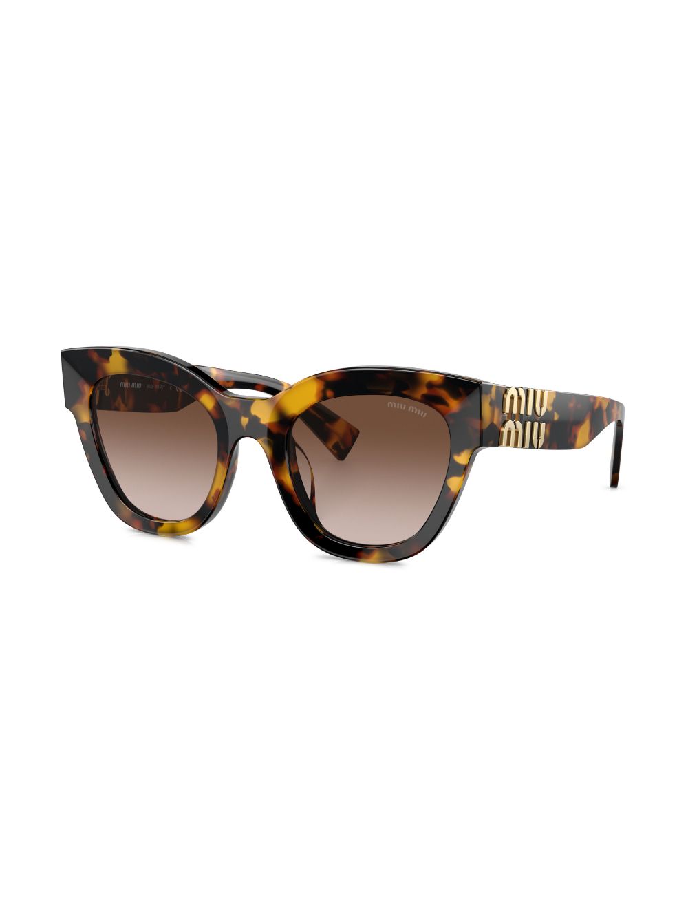 Miu Miu Eyewear Zonnebril met cat-eye montuur - Bruin