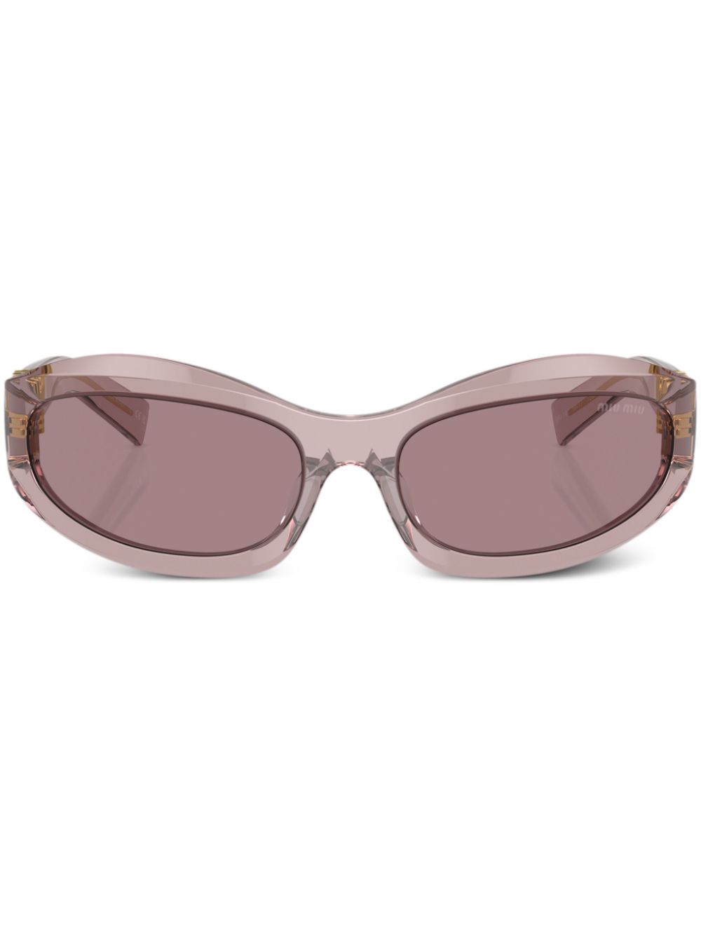 Miu Eyewear Zonnebril met geometrisch montuur Paars