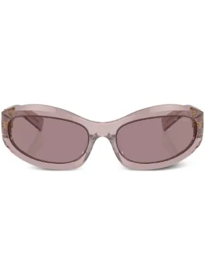 Prada Eyewear geometric-frame Sunglasses | Pink | FARFETCH