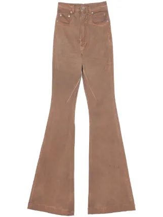 Rick Owens Bolan Bootcut Jeans | Brown | FARFETCH