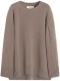 Lanvin wool-cashmere oversize jumper - Brown