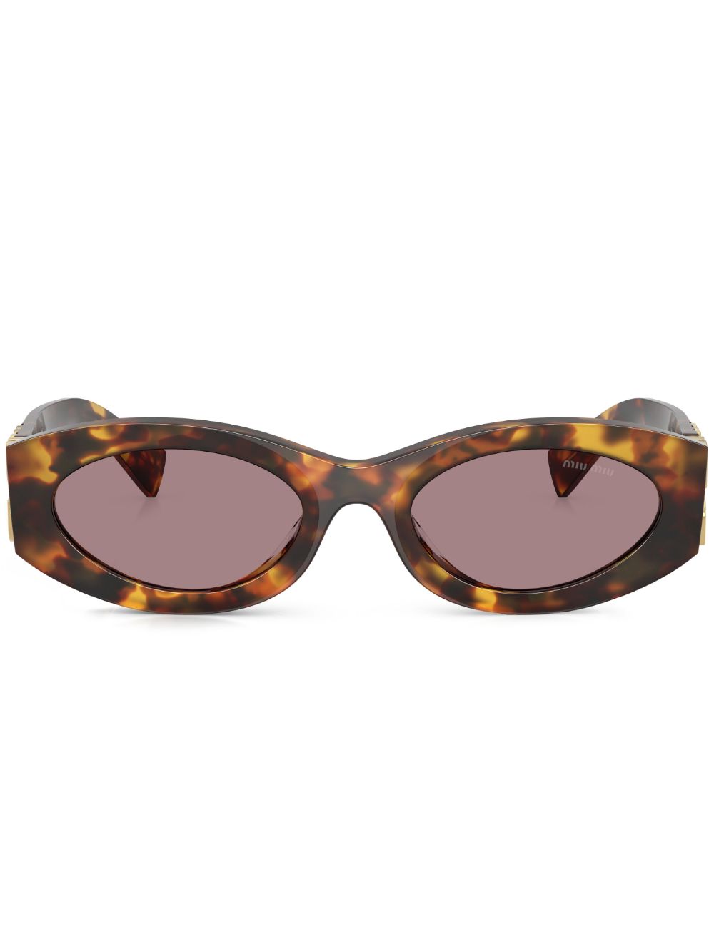 Miu Eyewear Glimpse zonnebril Bruin