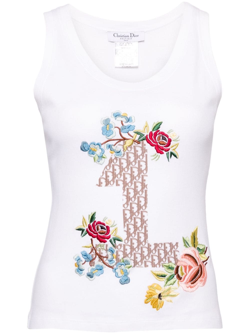 embroidered tank top