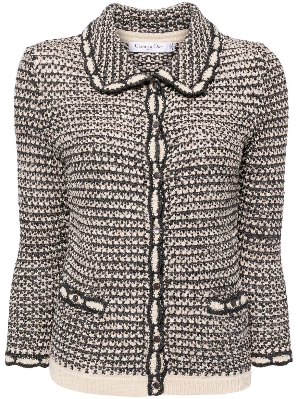 crochet long-sleeved jacket