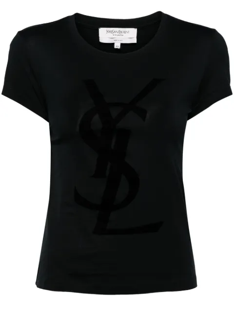 Saint Laurent Pre-Owned logo-print cotton T-shirt