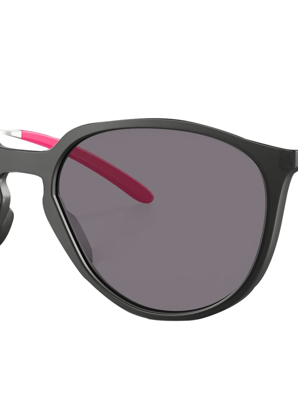 Oakley Zonnebril met rond montuur Zwart