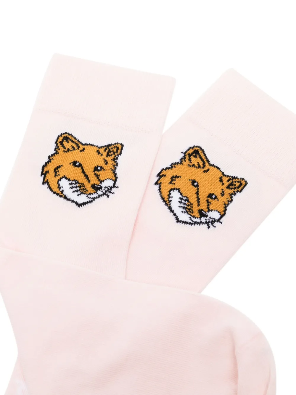 Maison Kitsuné Sokken met logo Roze