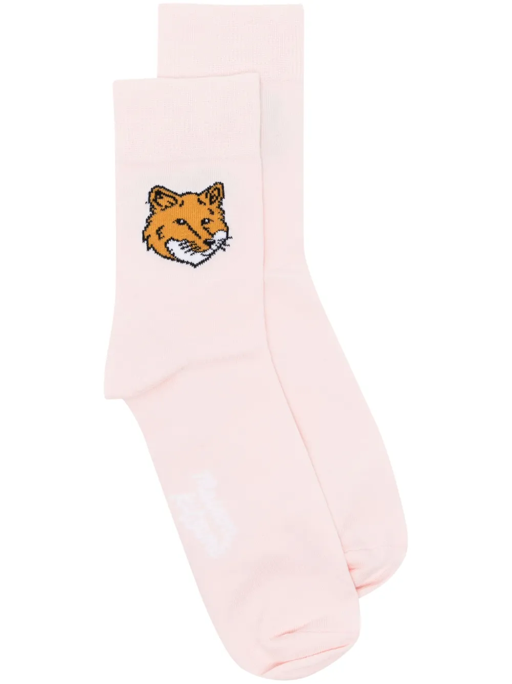 Maison Kitsuné Sokken met logo Roze