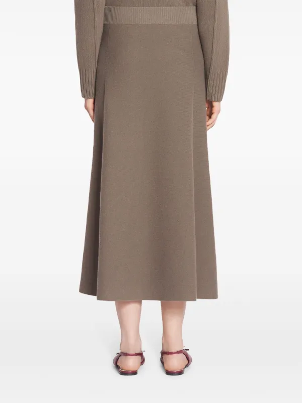 スカート LANVIN Women Skirts RW ST0007 K400 A24394 Brown Lanvin Flared Midi Skirt | Brown | FARFETCH