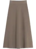 Lanvin flared midi skirt - Brown