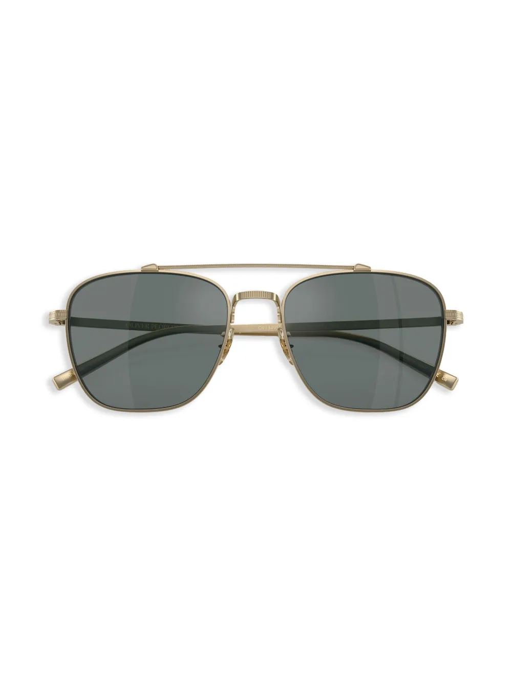 Oliver Peoples Zonnebril met vierkant montuur Goud