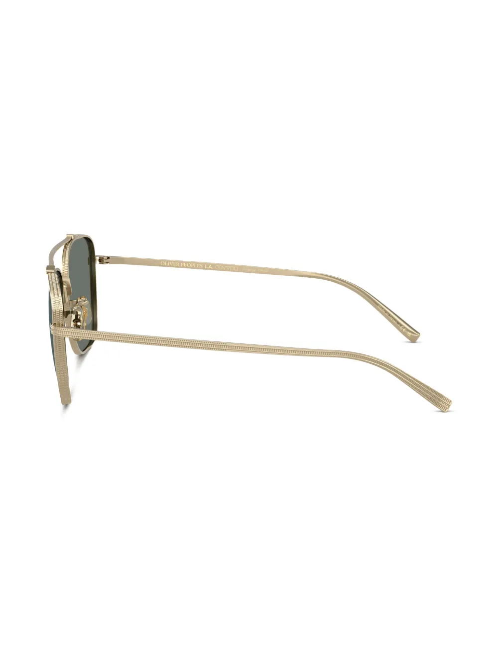 Oliver Peoples Zonnebril met vierkant montuur Goud