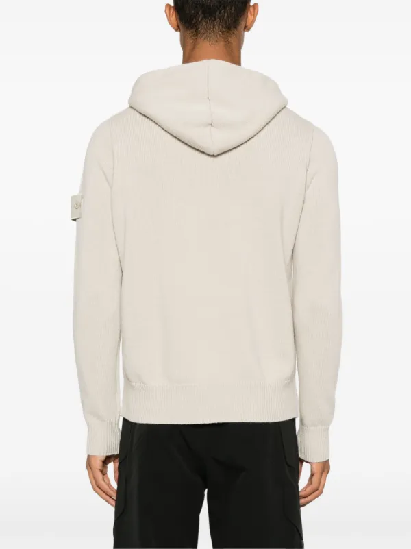 Stone island hooded cardigan 2025