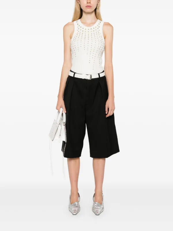 DES_PHEMMES 売れ筋商品|||デス フェム Tシャツ トップス レディース Tank tops White DES_PHEMMES Sleeveless and tank tops for Women | Online Sale