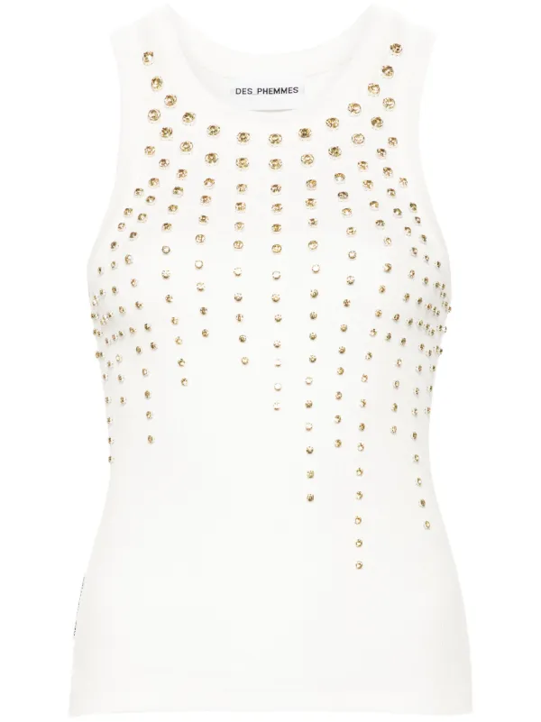 DES_PHEMMES 売れ筋商品|||デス フェム Tシャツ トップス レディース Tank tops White 24847582_55043025_600.jpg