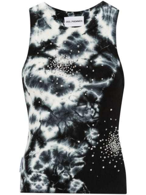 DES PHEMMES tie-dye tank top