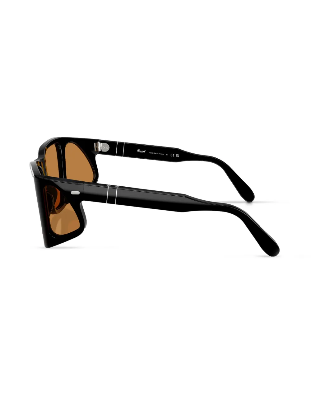 Persol Zonnebril met geometrisch montuur Zwart