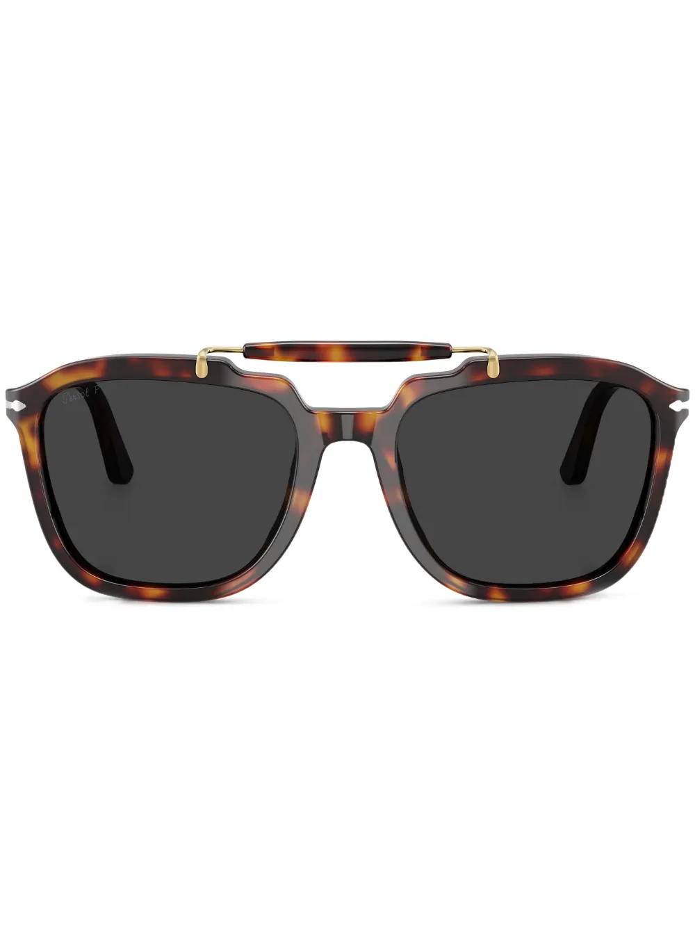 tortoise-shell square frame sunglasses