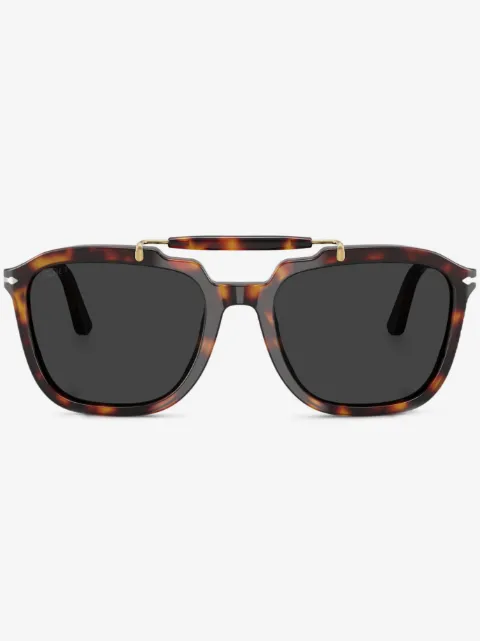 Persol lunettes de soleil carrées à effet écalles de tortue