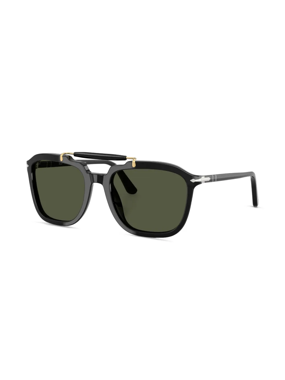 Persol Zonnebril met vierkant montuur Zwart