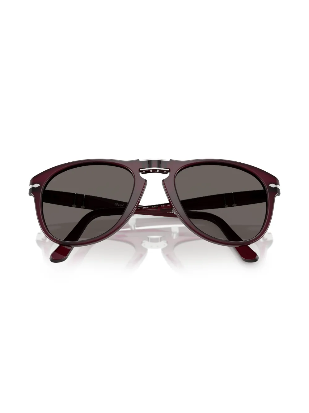Persol Zonnebril met rond montuur Rood