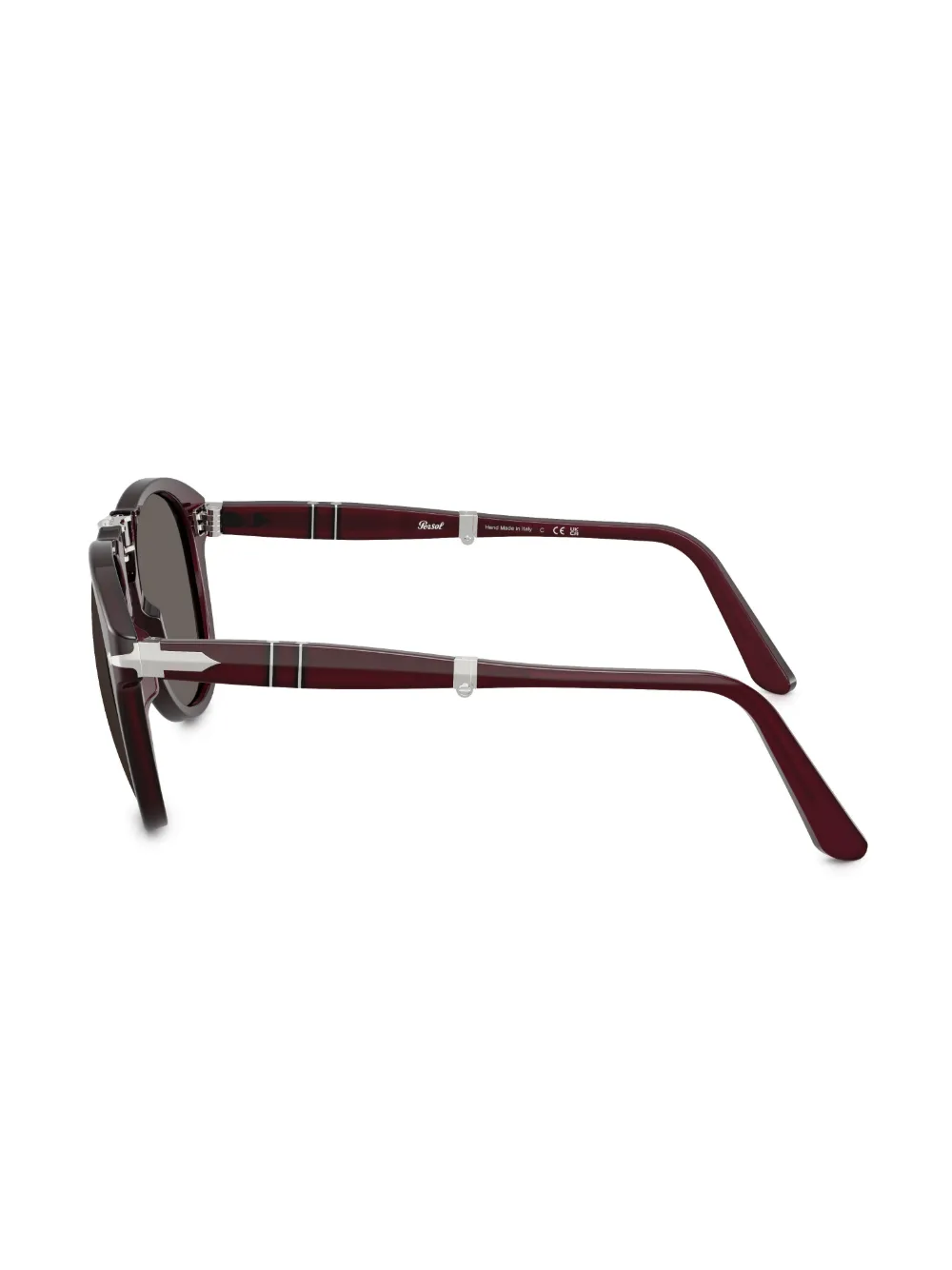 Persol Zonnebril met rond montuur Rood