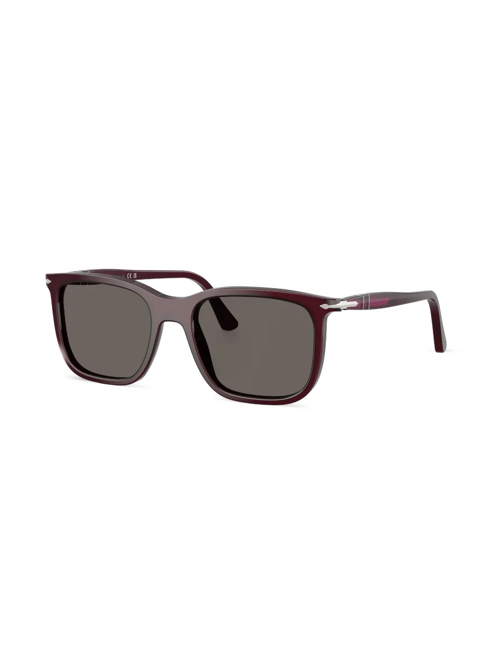 Persol Zonnebril met vierkant montuur - Rood
