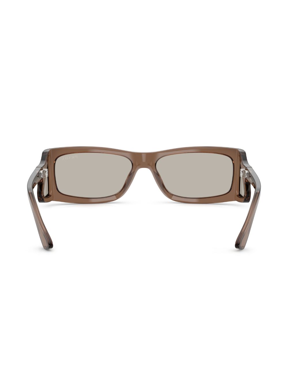 Prada Eyewear Zonnebril met geometrisch montuur Bruin