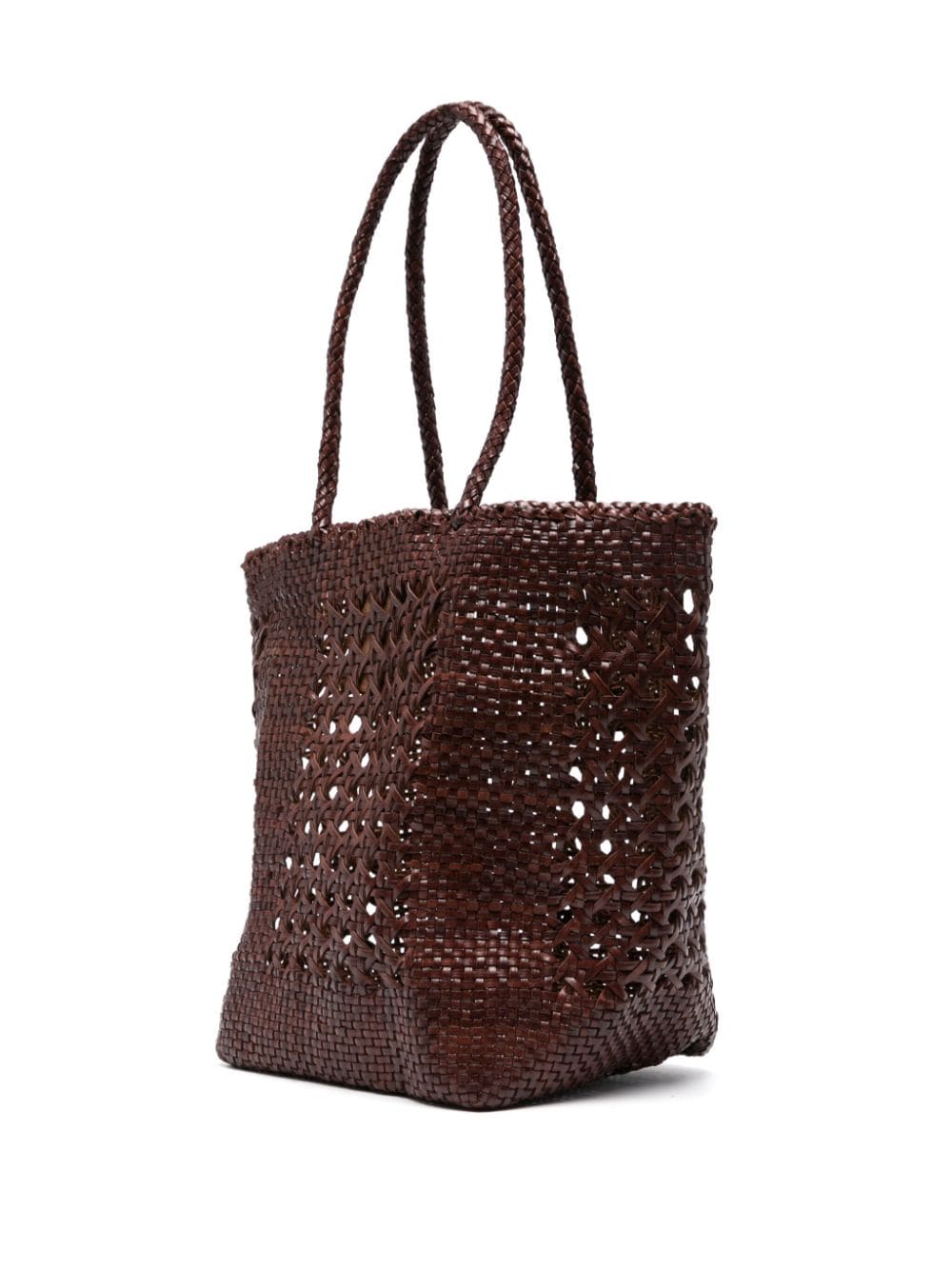 Shop Dragon Diffusion Grace Cannage Tote Bag In 褐色