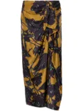 Essentiel Antwerp Glavia midi skirt - Brown