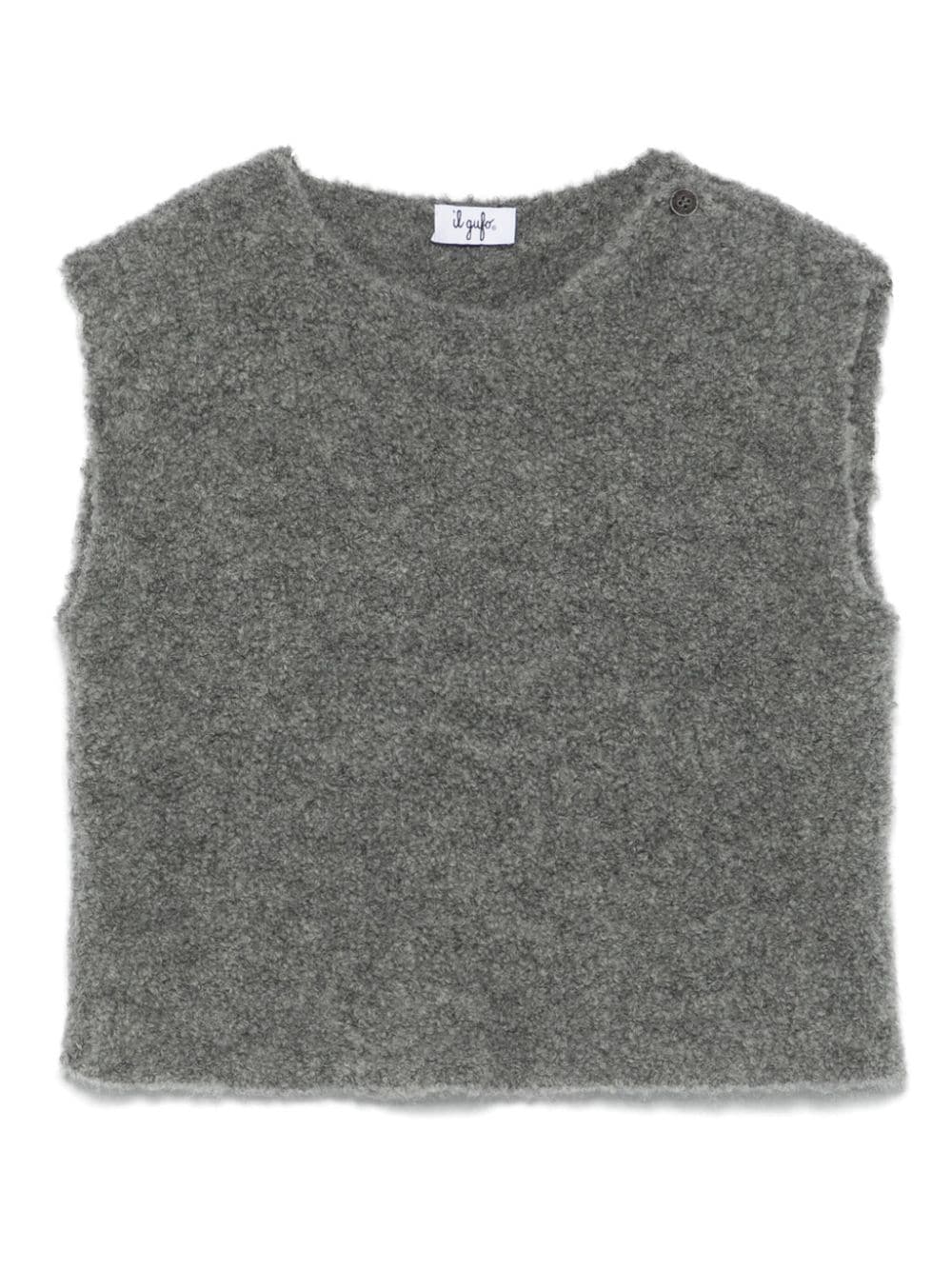 Il Gufo Gilet in finto shearling - Grigio