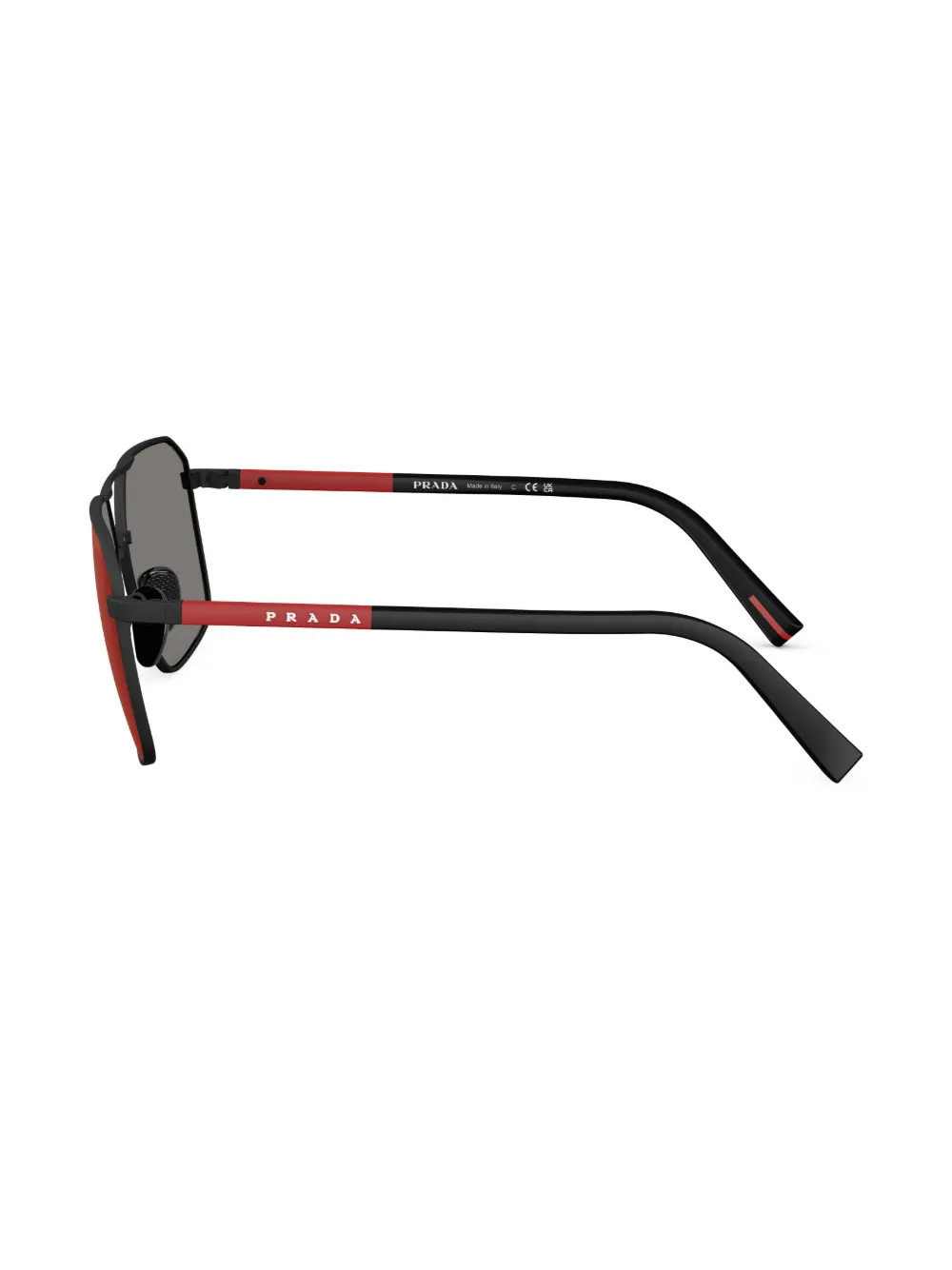 Prada Linea Rossa Linea Rossa zonnebril Zwart