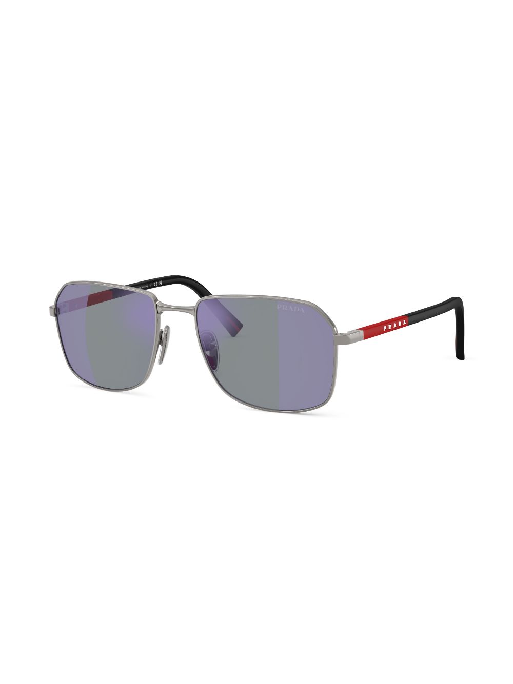 Prada Eyewear Linea Rossa zonnebril - Zilver