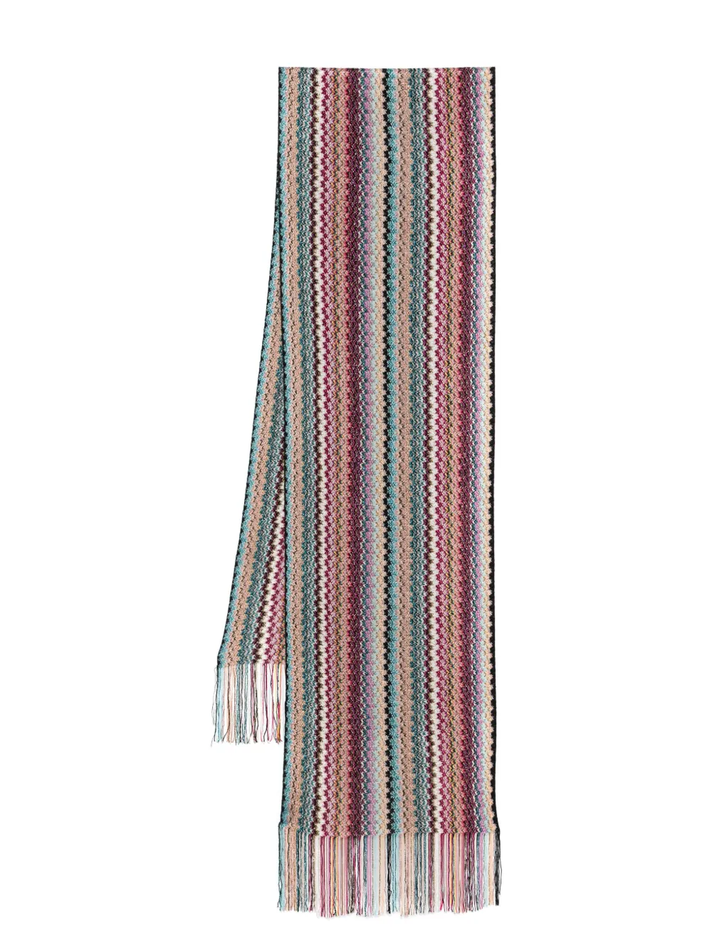 Missoni Sjaal met patroon Roze