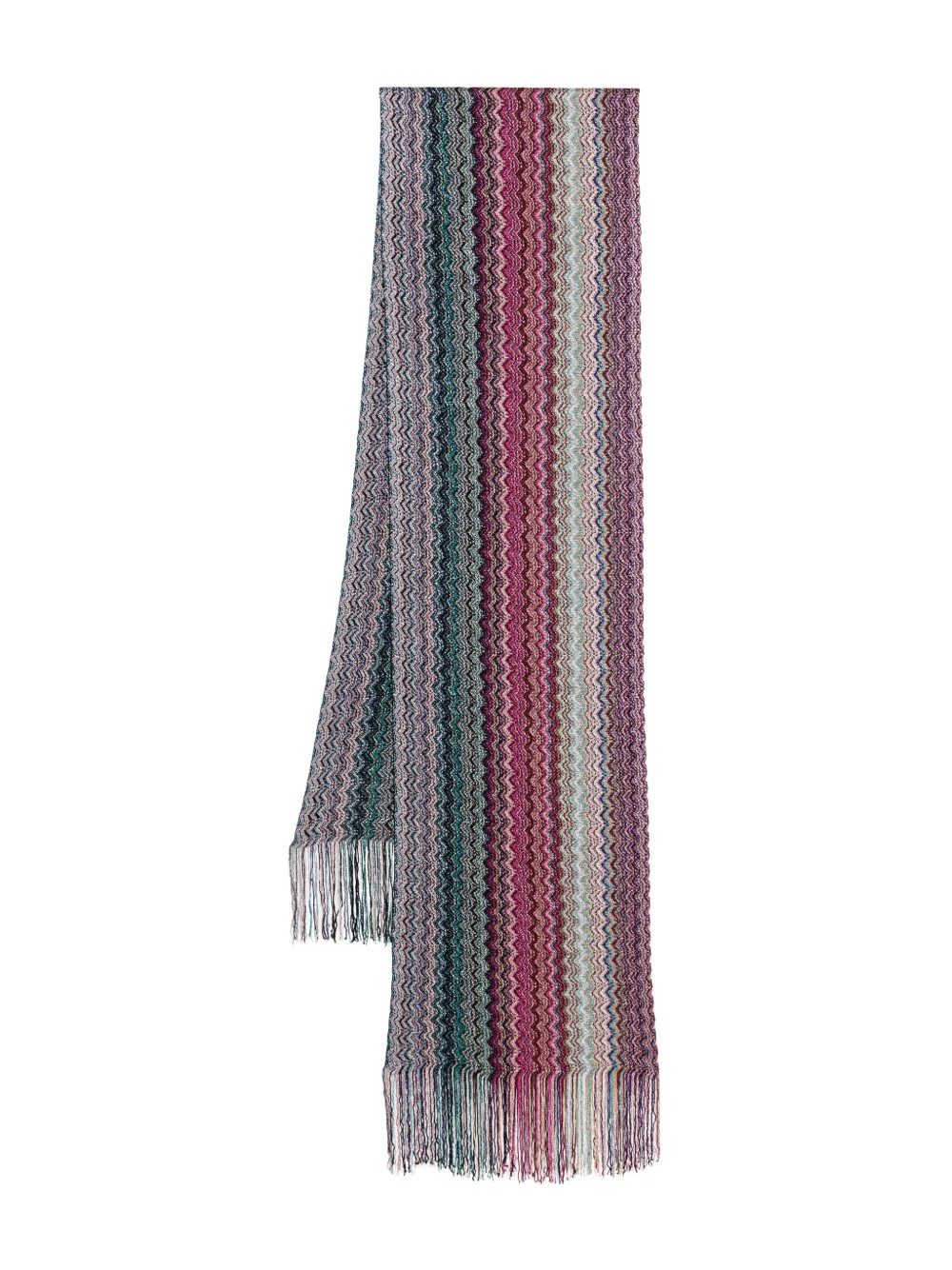 Missoni Sjaal met patroon Roze