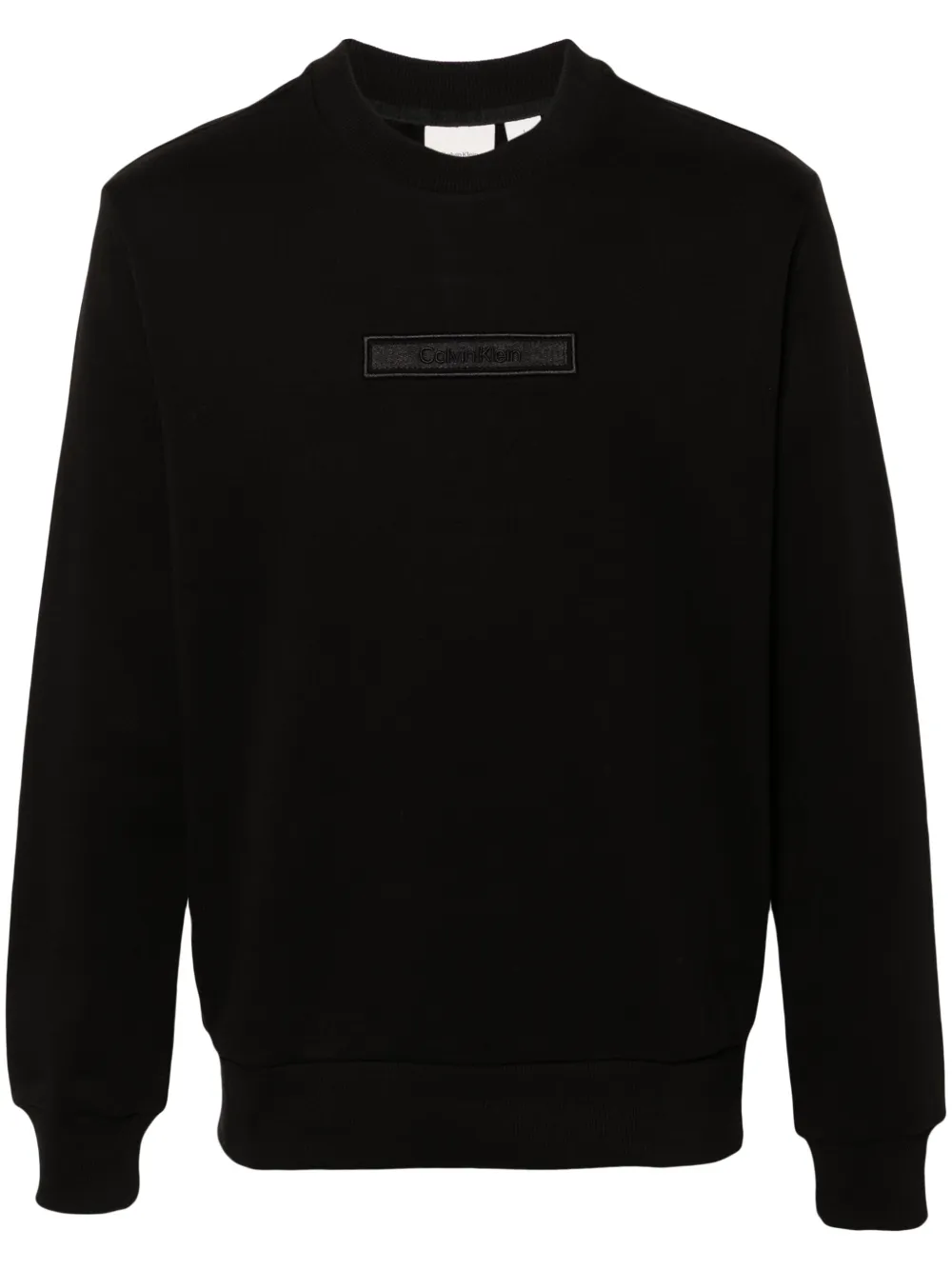 Calvin klein black sweatshirt clearance