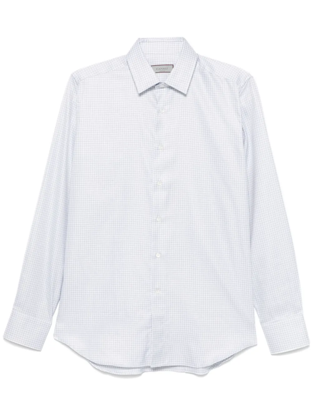 Canali Overhemd met geometrische print Grijs