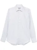 Canali geometric-print shirt - Grey