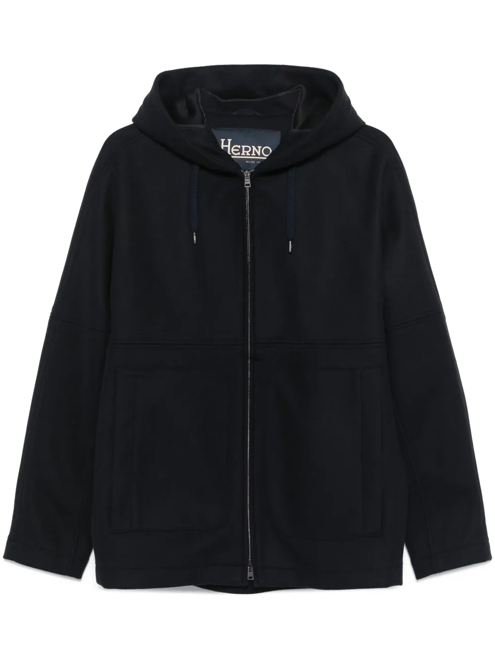 Herno twill hooded jacket | Blue | Image 1