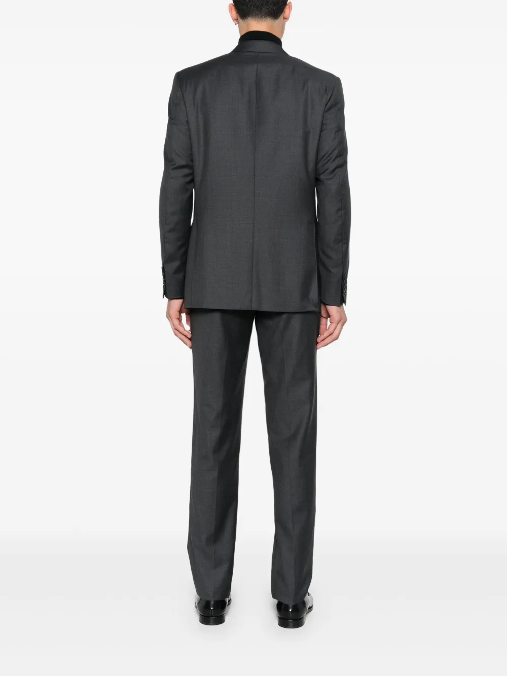 Canali Pak met enkele rij knopen Grijs