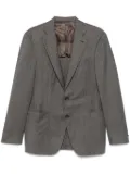 Canali mélange-effect blazer - Brown