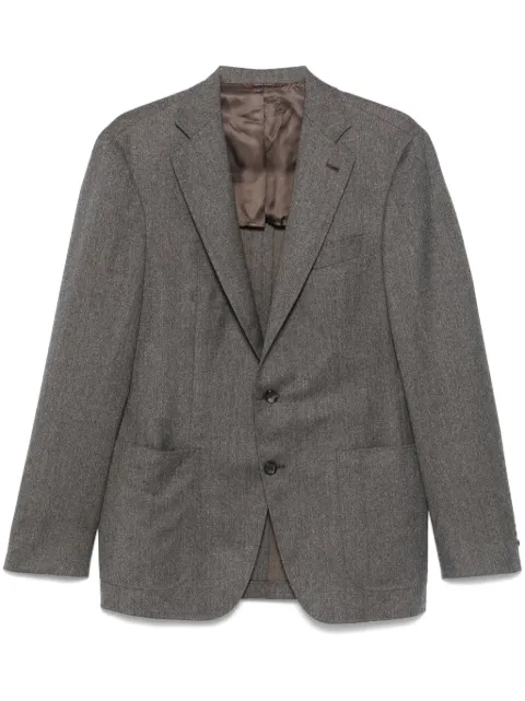 Canali mélange-effect blazer