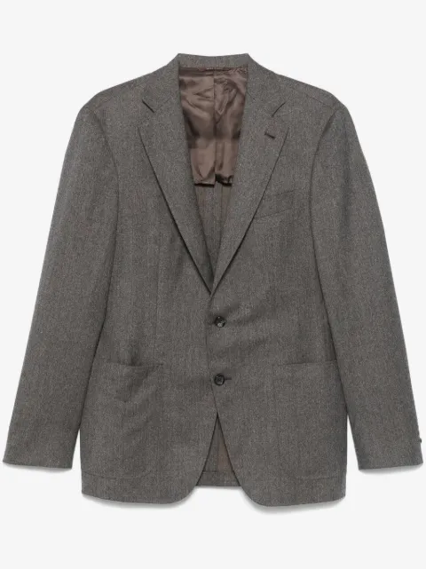 Canali mélange-effect blazer