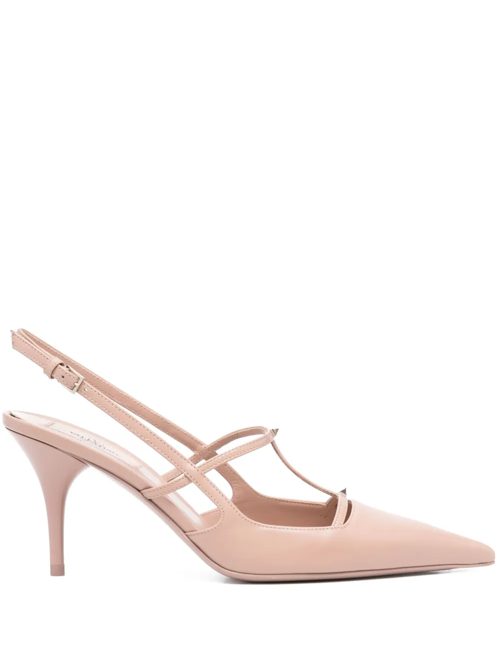 Valentino Garavani 75 mm Rockstud Wispy slingback pumps Roze