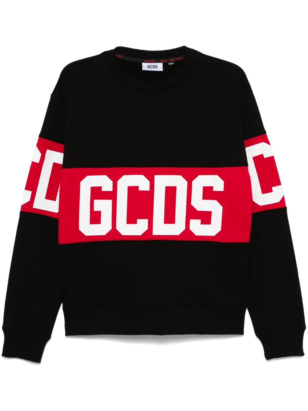 GCDS Sweater met logoprint Zwart