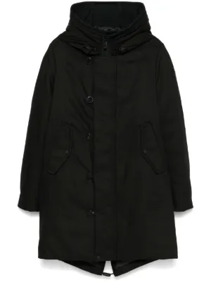 Sunflower Hooded Parka Coat | Black | FARFETCH ZA