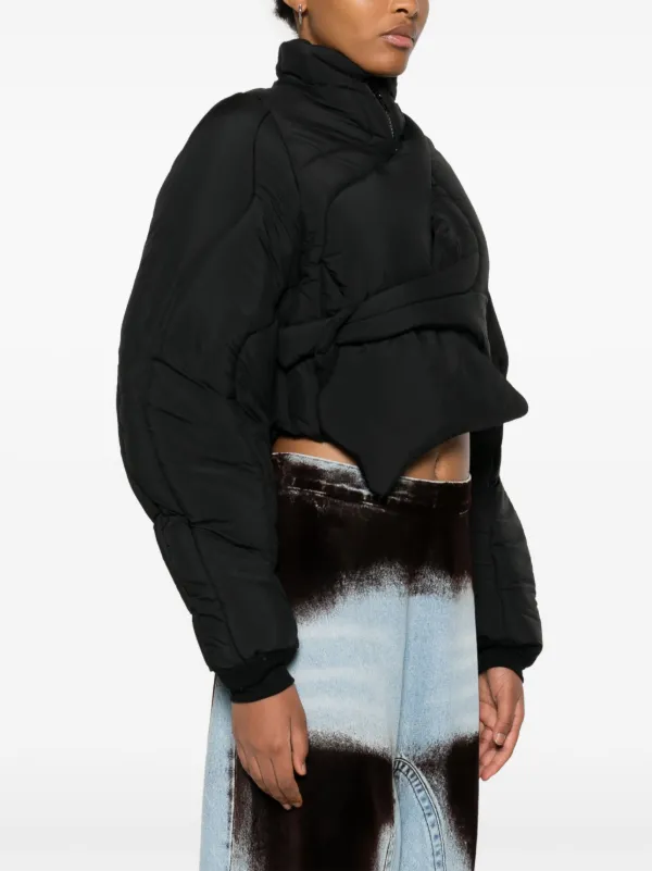 Ottolinger Asymmetric Puffer Jacket | Black | FARFETCH