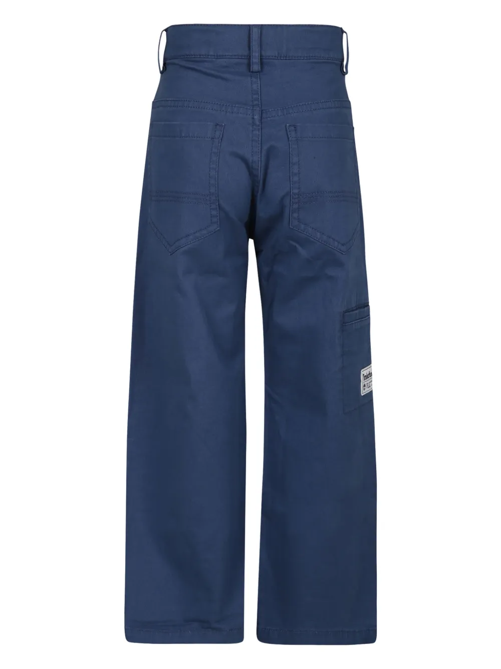 Timberland Kids Cargo broek met logopatch Blauw